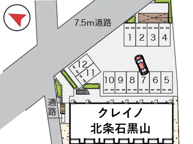 クレイノ北条石黒山駐車場【55959】の駐車場写真