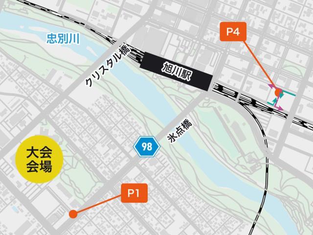 P4 ㈱ほくやく旭川支店駐車場【利用時間：AM 6:00〜13:00まで】※入庫時間：AM 6:00〜8:00までの駐車場写真