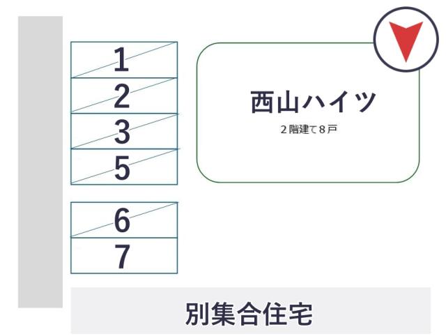 西山ハイツ アキッパ駐車場の駐車場写真