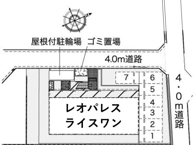 レオパレスライスワン駐車場【42748】の駐車場写真