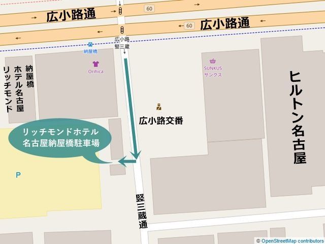 リッチモンドホテル名古屋納屋橋駐車場(1)【機械式/ ハイルーフ】【ご利用時間：7:00～23:00】の駐車場写真
