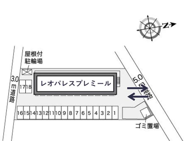 レオパレスプレミール駐車場【25375】の駐車場写真