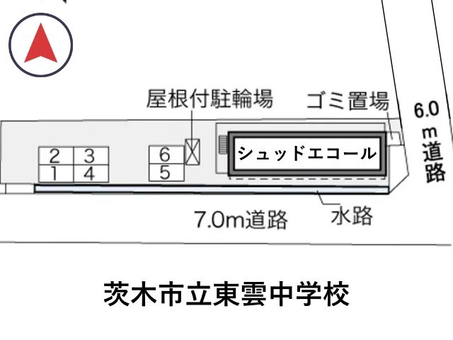 レオパレスシュッドエコール駐車場【34622】の駐車場写真