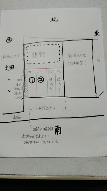 新田2408　平面駐車場の駐車場写真