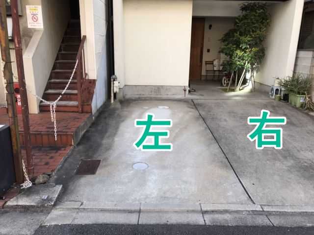 東門前町駐車場【左】土日祝日等特定日のみ貸出の駐車場写真
