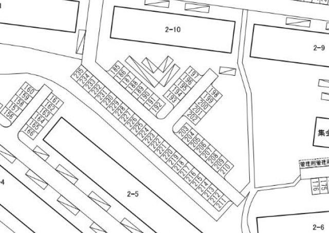 鴨谷台団地駐車場【2-5号棟付近】(0117)の駐車場写真