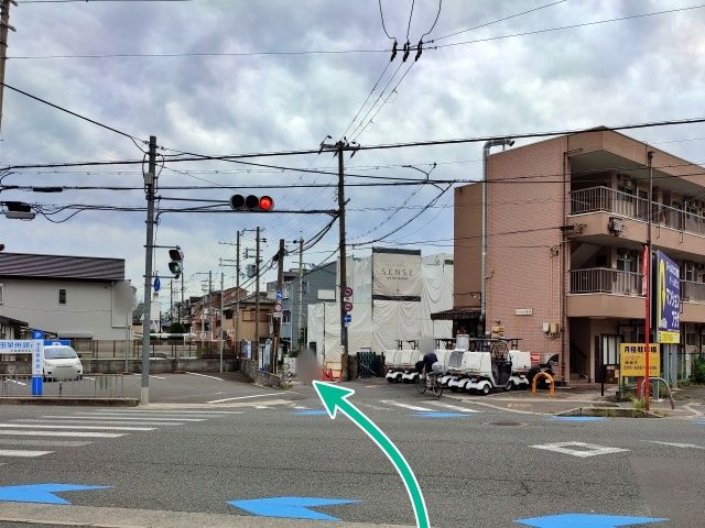 駐車場への道順①