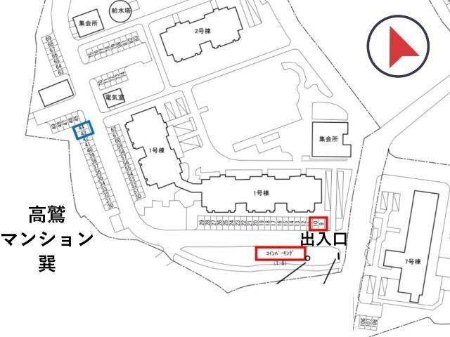 羽曳野高鷲団地駐車場(1号棟付近)の駐車場写真