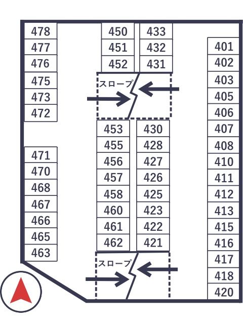 大阪特殊鋼管製造所駐車場【4階】の駐車場写真