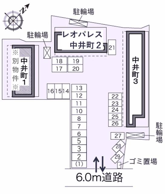 レオパレス中井町2駐車場【11439】の駐車場写真