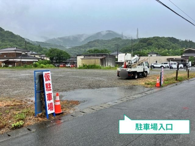 旧市立病院跡地【第38回やつしろ全国花火競技大会】の駐車場写真