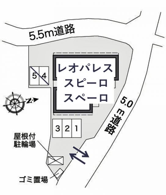 レオパレススピーロ スペーロ駐車場【38322】の駐車場写真