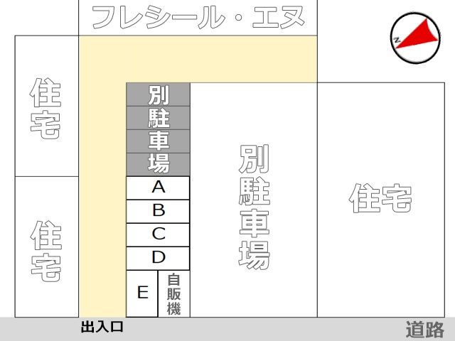 駐車場の配置図です。
