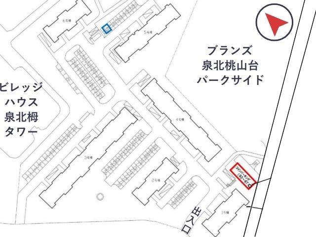 桃山台2丁 団地駐車場(5号棟付近)の駐車場写真