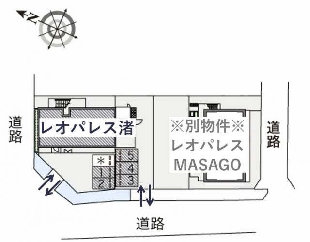 レオパレス渚駐車場【16681】の駐車場写真