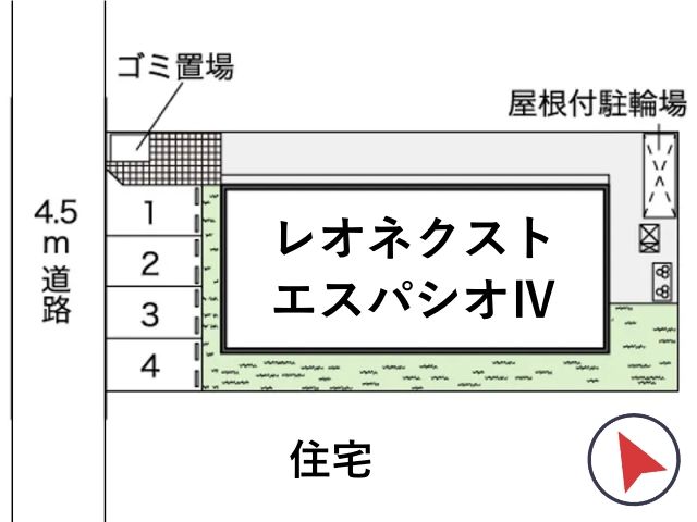 レオネクストエスパシオⅣ駐車場【46582】の駐車場写真