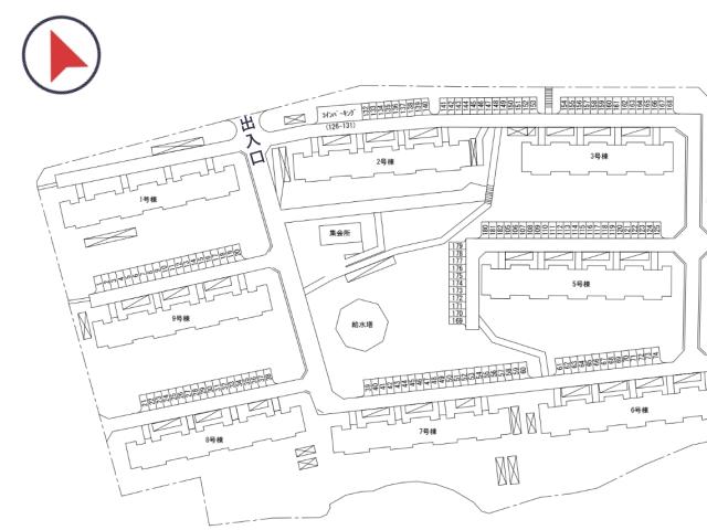 楠風台団地駐車場(5号棟付近)の駐車場写真