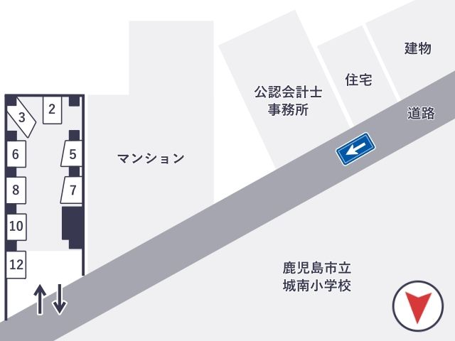 コーポいなだ駐車場の駐車場写真