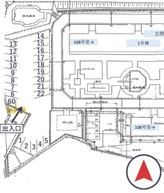 ビレッジハウス大府【W-190】※1号棟付近の駐車場写真