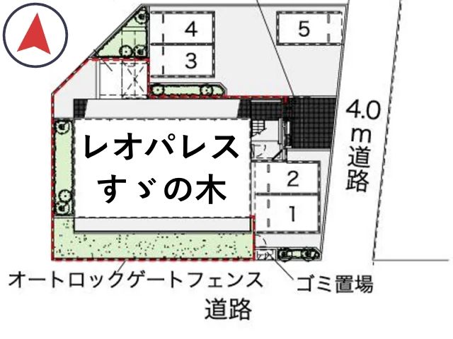 レオパレスすゞの木駐車場【43438】の駐車場写真