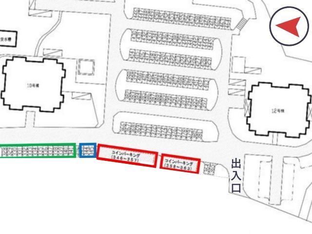 晴美台第4 団地駐車場(10号棟付近)の駐車場写真