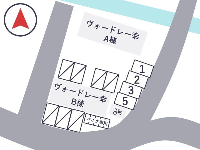 ヴォードレー幸駐車場の駐車場写真