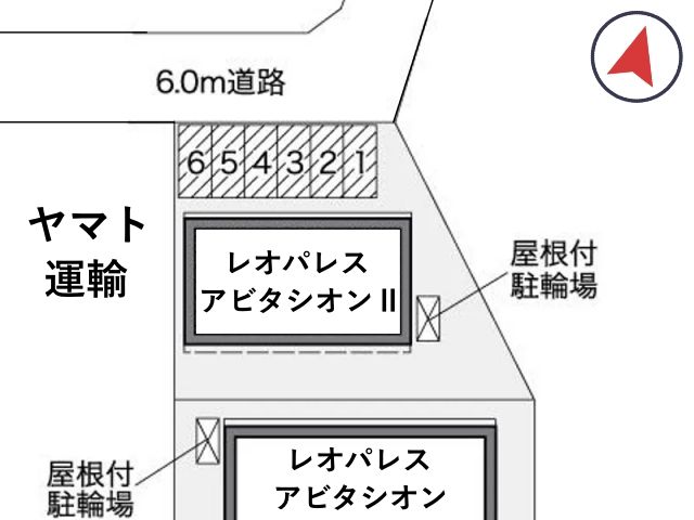 レオパレスアビタシオン Ⅱ駐車場【39082】の駐車場写真