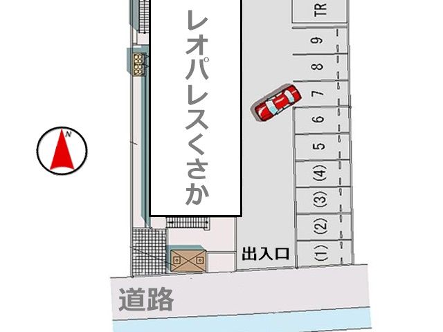 駐車場の配置図です。