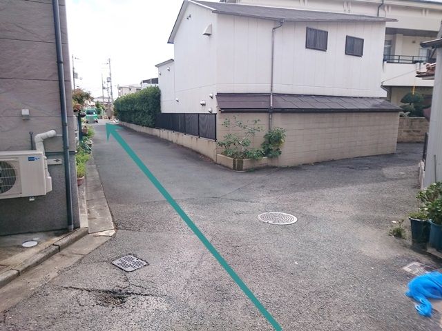 【道順6】直進してください。