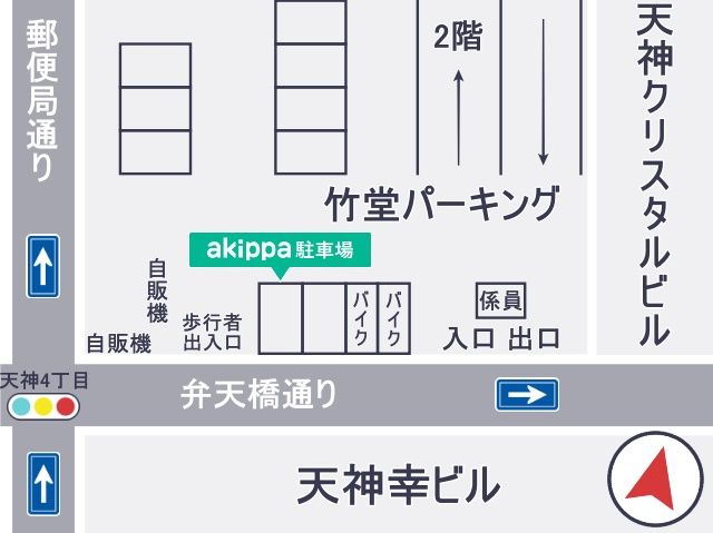 1階駐車場区画図