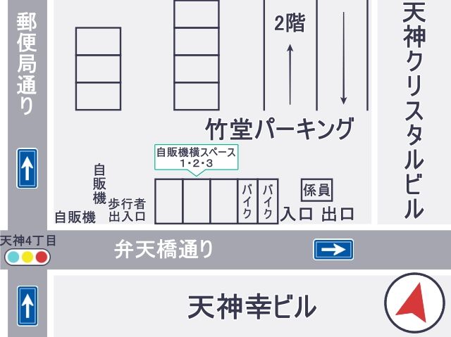 1階駐車場区画図