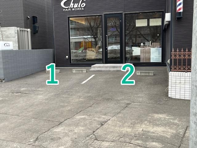 Chulo hair works前アキッパ駐車場の駐車場写真