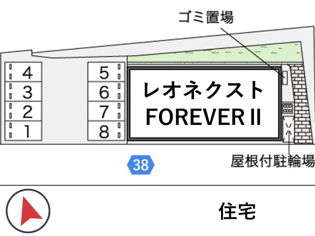 レオネクストFOREVERⅡ駐車場【46916】の駐車場写真