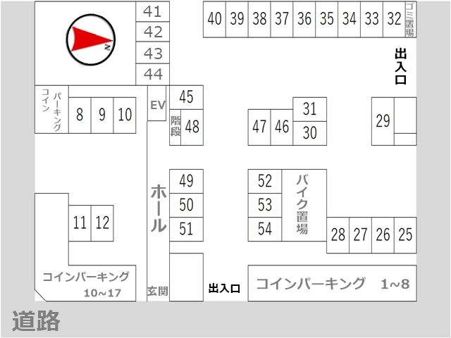 駐車場区画図(全体)
