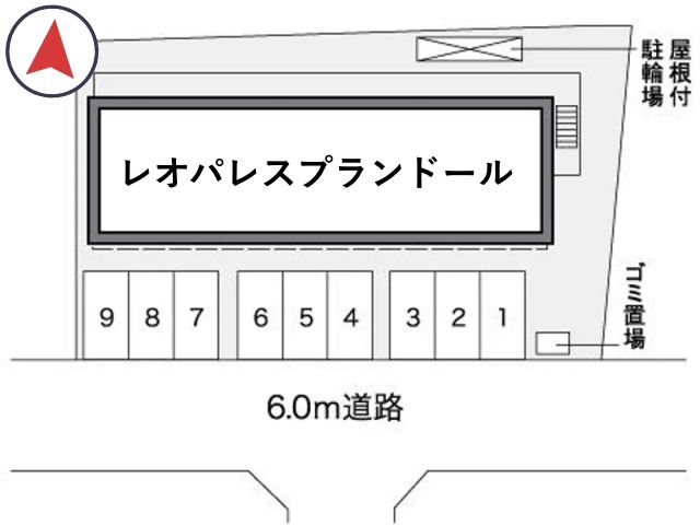 レオパレスプランドール駐車場【26744】の駐車場写真