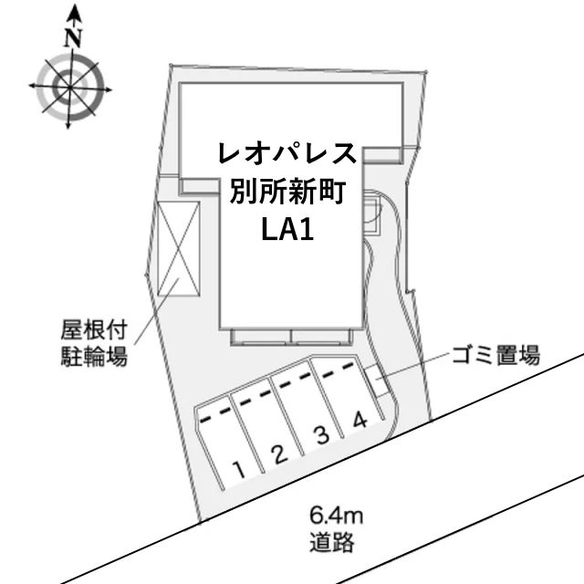 レオパレス別所新町LA1駐車場【39201】の駐車場写真