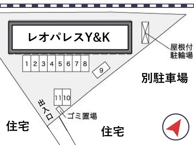 レオパレスY&K駐車場【38577】の駐車場写真
