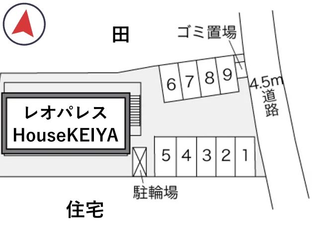 レオパレスHouseKEIYA駐車場【22892】の駐車場写真