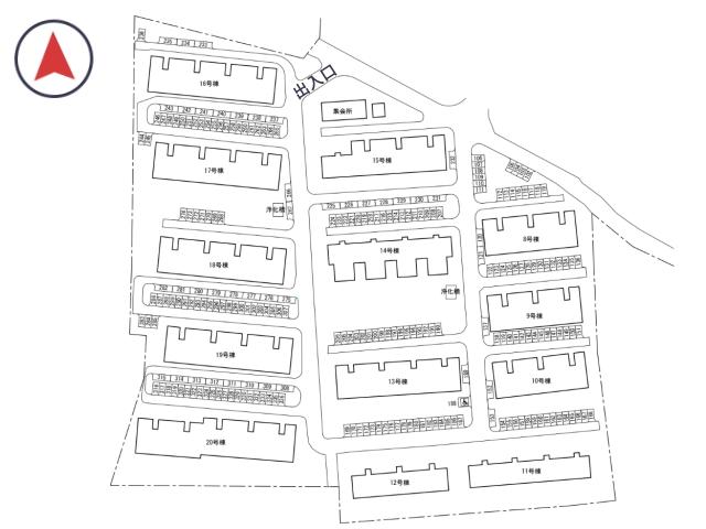 八尾高砂団地駐車場(19号棟付近)の駐車場写真