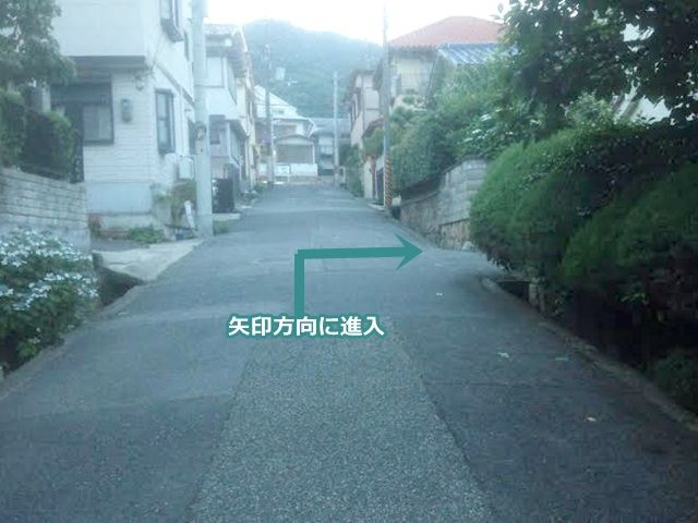 【道順1】矢印方向に進入してください。