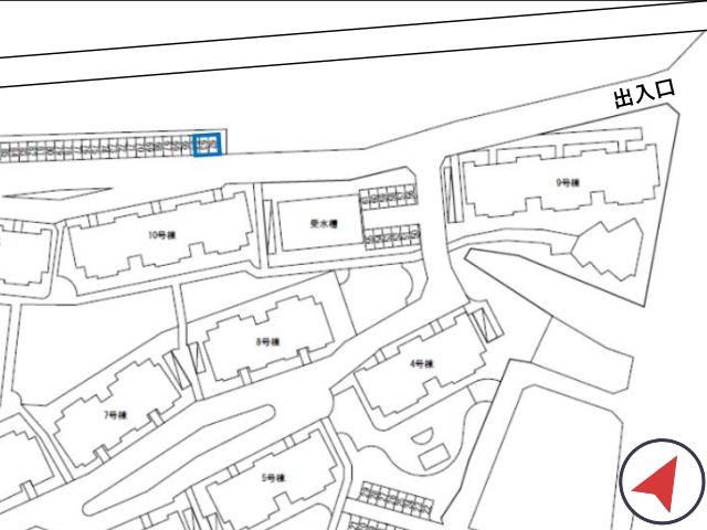 富田林板持団地駐車場(10号棟付近)の駐車場写真