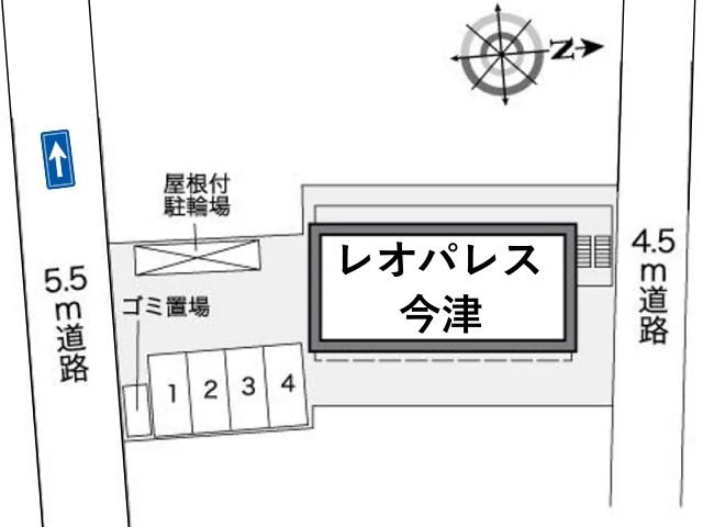 レオパレス今津駐車場【26150】の駐車場写真