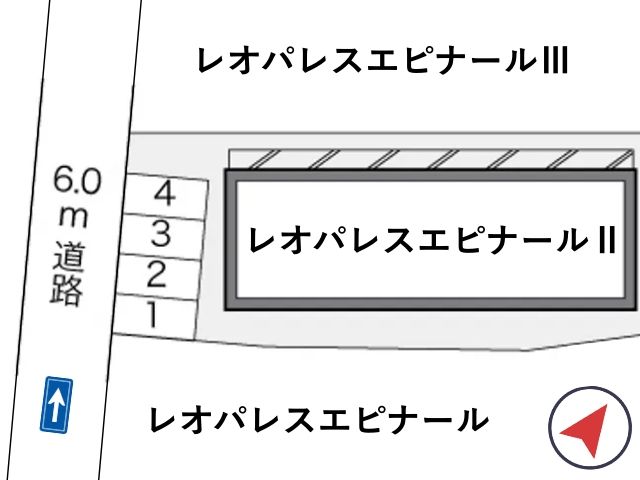 レオパレスエピナールⅡ駐車場【20701】の駐車場写真