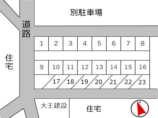 駐車場の配置図です。