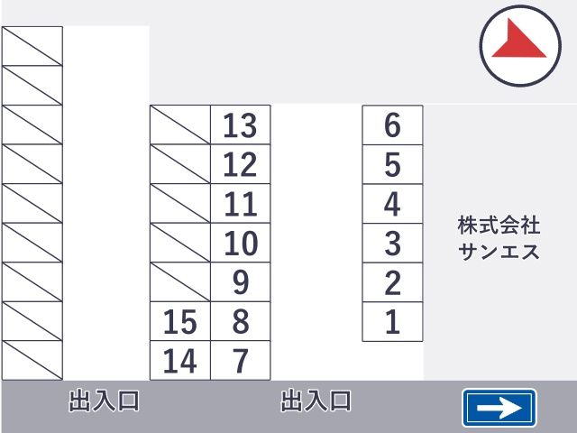 サンエス アキッパ駐車場の駐車場写真