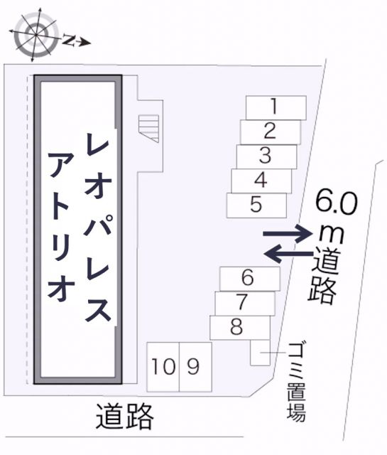 レオパレスアトリオ駐車場【18072】の駐車場写真