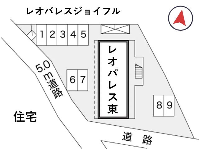 レオパレス東駐車場【13981】の駐車場写真