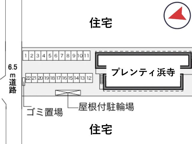 レオパレスプレンティ浜寺駐車場【29937】の駐車場写真