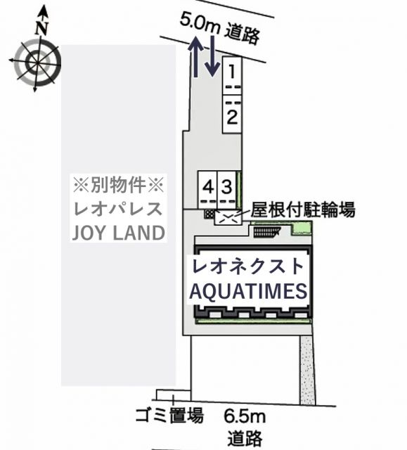レオネクストAQUATIMES駐車場【44897】の駐車場写真