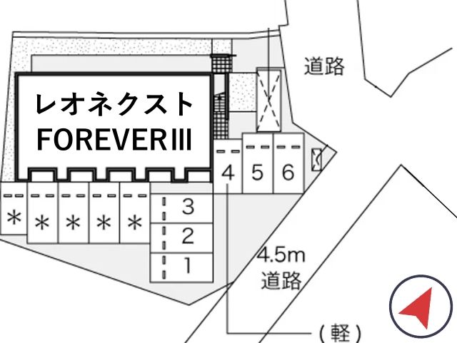 レオネクストFOREVERⅢ駐車場【54071】の駐車場写真